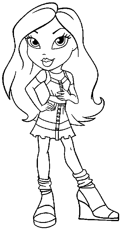 b bratz coloring pages - photo #22