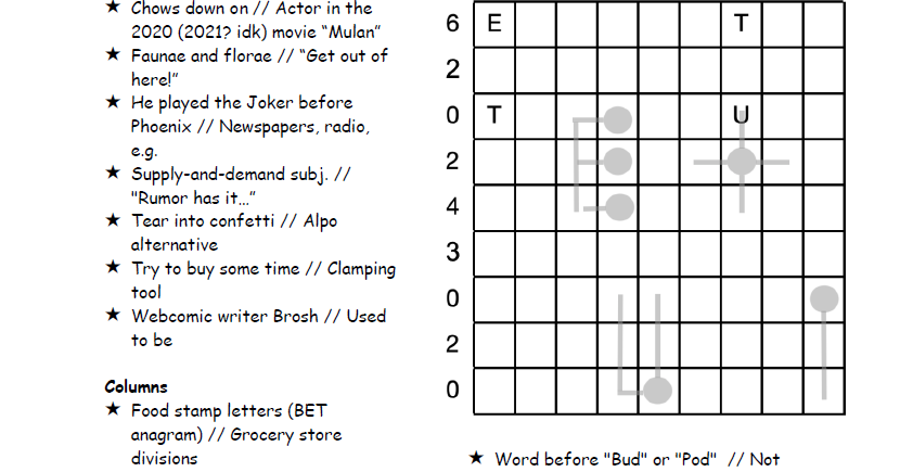 et tu, etui?+: puzzle twenty nine - cracking the crossword - paolo