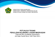 Juknis Penulisan Blangko Ijazah Madrasah Tahun Pelajaran 2020/2021