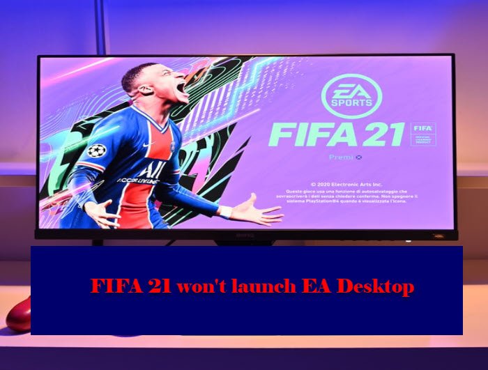 FIFA 21은 EA Desktop을 출시하지 않습니다.