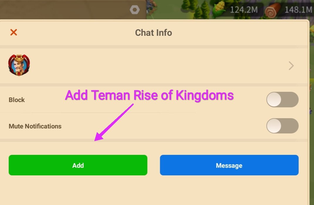 cara add teman rise of kingdoms