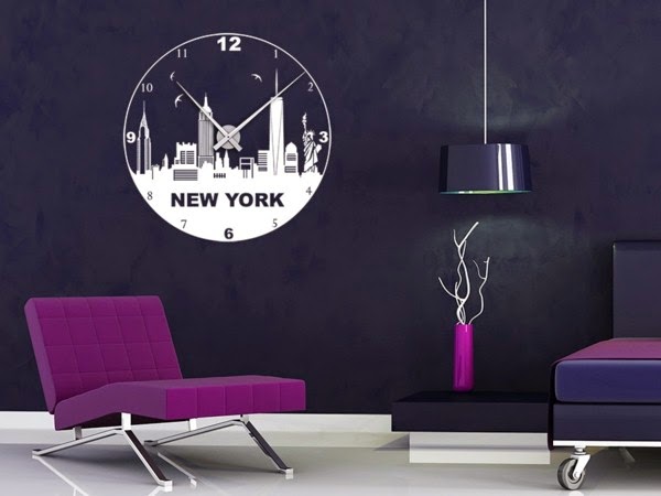 Unusual Wall Clock for Contemporary Room Design