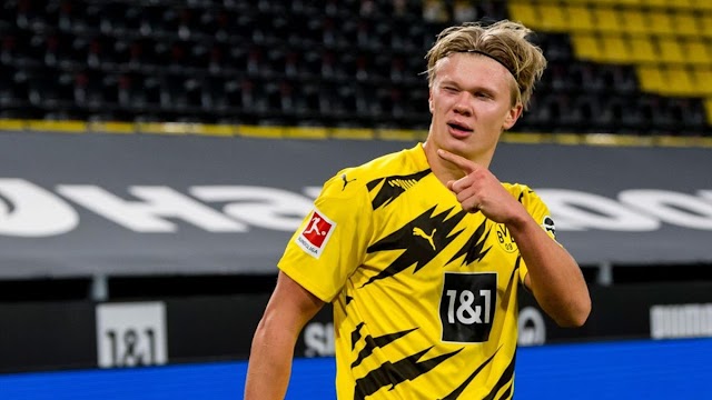 Erling Haaland "The Golden Boy" scores 4 goals in 32 minutes and sets a historical record