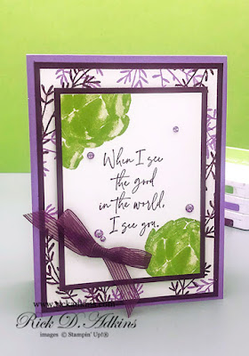 See the Good in the World when you use the See the Good Stamp Set from Stampin' Up!.  Click here to learn more.