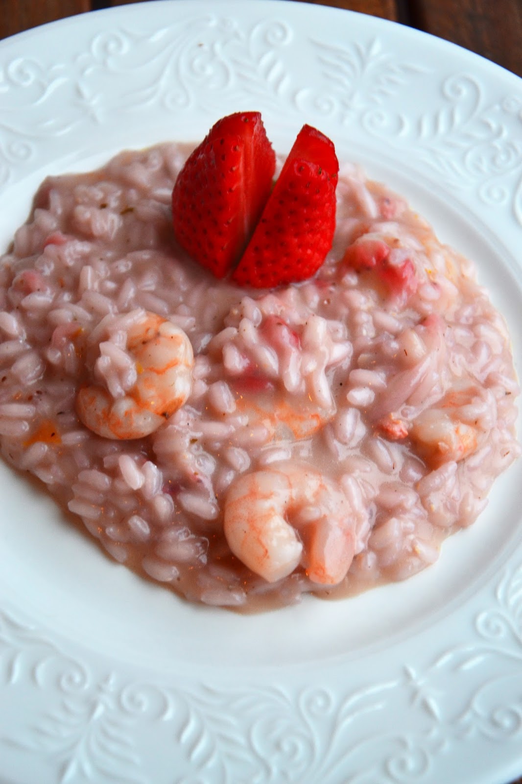 Quaderni Golosi Risotto fragole e gamberi