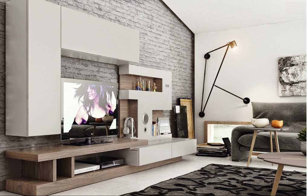 Fotografias de muebles de salon modernos - Mueble Salon Panel Bluetooth