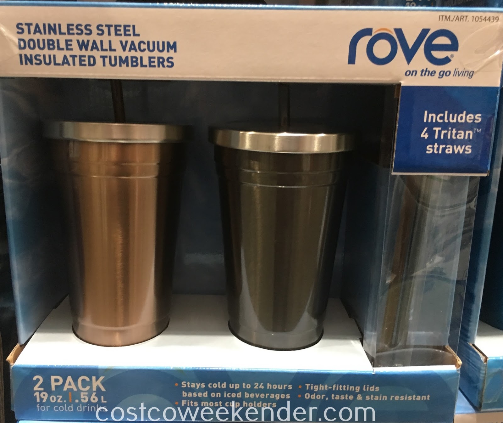 Rove Stainless Steel Double Wall Vacuum Insulated Tumblers (2 pack