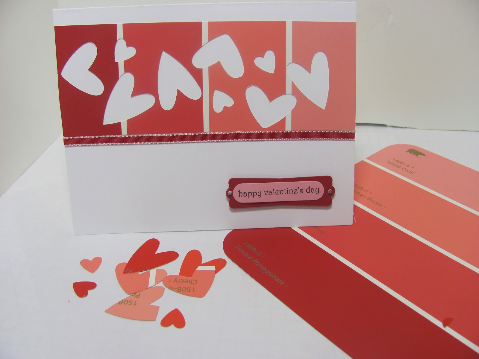 Personally Yours Paint Chip Inspiration 3 Valentine's Day Card