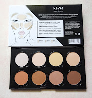 Review NYX Highlight & Contour Pro Palette Contouring