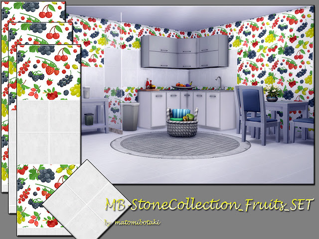 Комплекты плиточных покрытий пол+стена для The Sims 4 со ссылками на скачивание