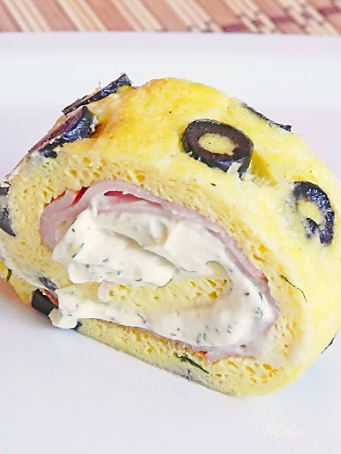 Rulada din omleta - Dulciuri fel de fel