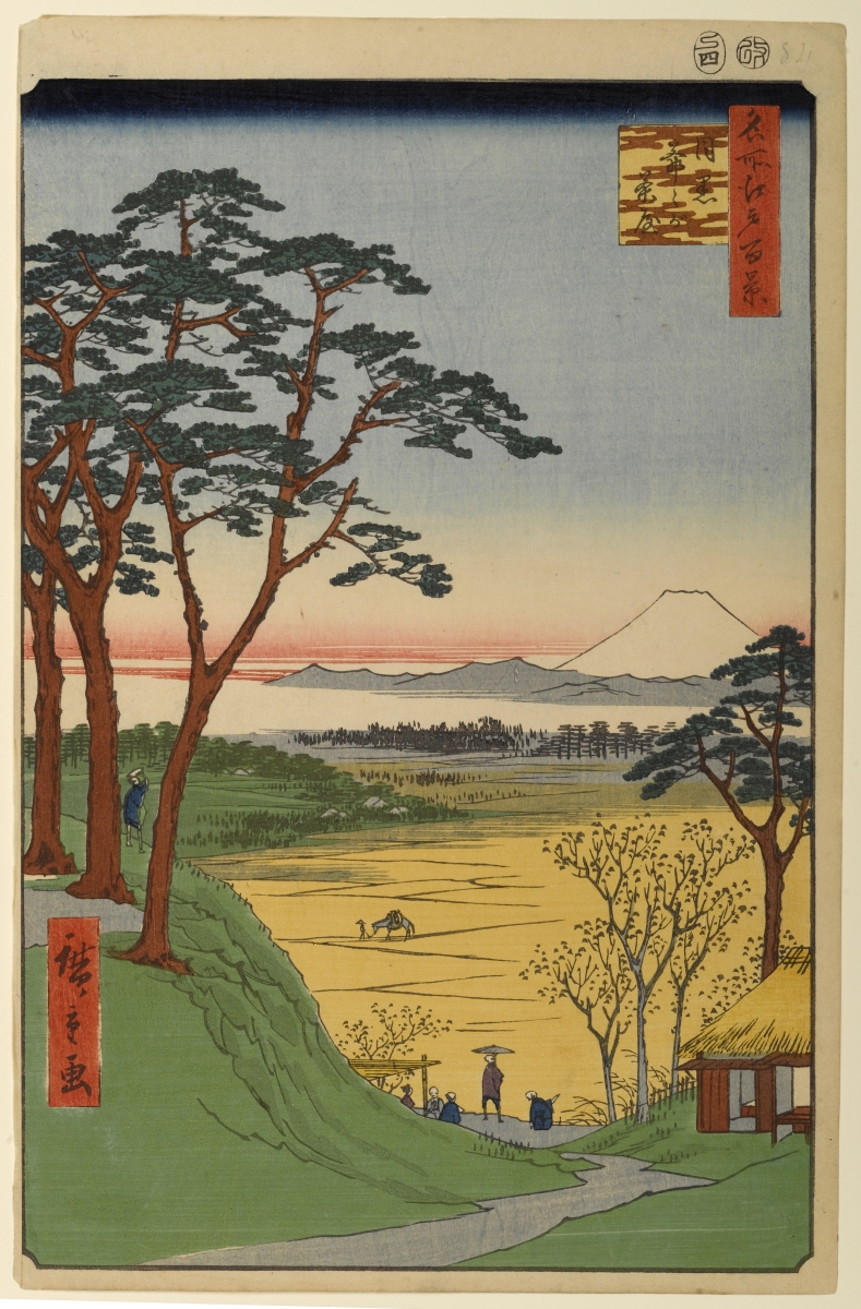 Doctor Ojiplático.Utagawa Hiroshige. Cien famosas vistas de Edo (名所江戸百景 Meisho Edo Hyakkei?). Otoño. Autumn 
