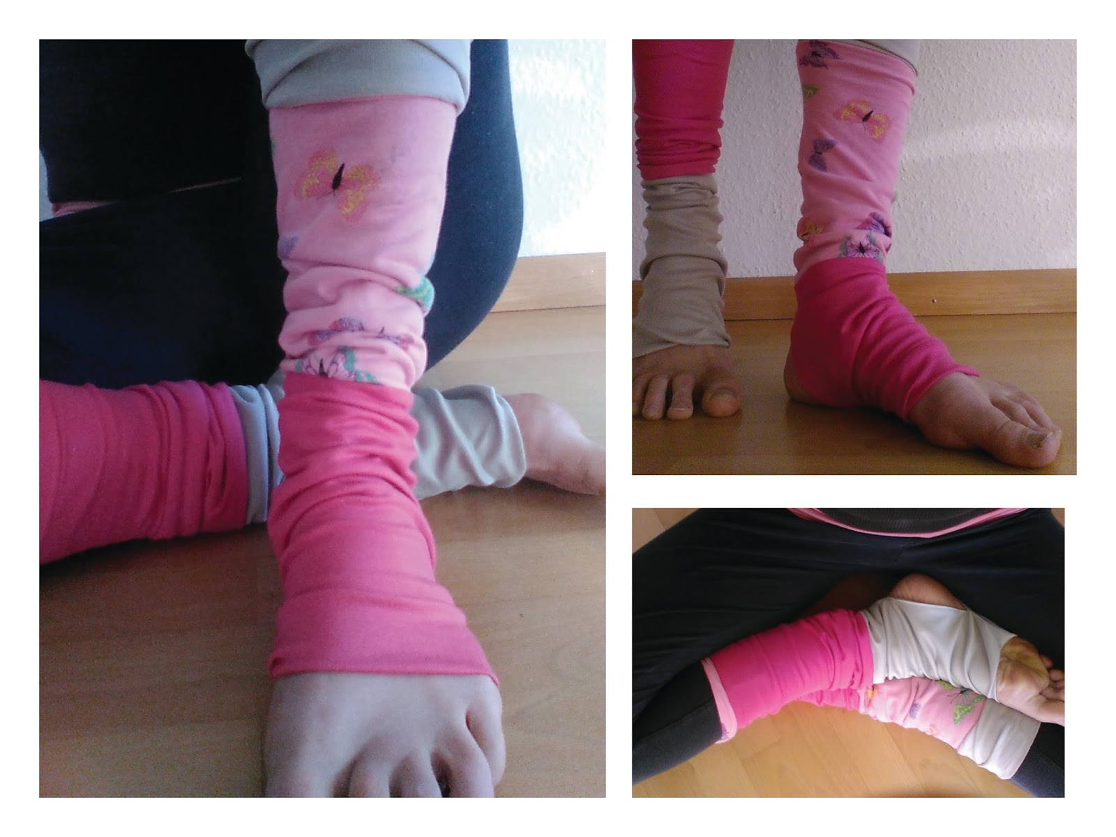 Wende Stulpen Fr/ühling pink