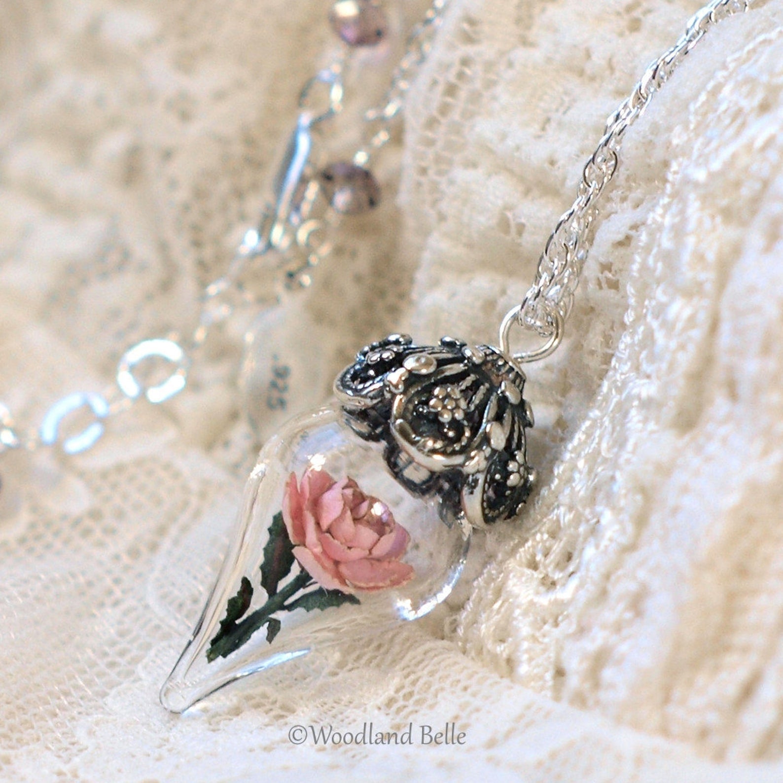 Mini Terrarium Jewelry by WoodlandBelle / The Beading Gem
