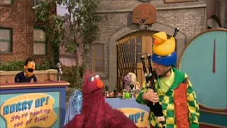 Hurry Up, You're Running Out of Time is a sesame street story. Guy Smiley, Denny the Distractor (Gilbert Gottfried) and Telly appear on the scene. Sesame Street Preschool is Cool ABCs With Elmo