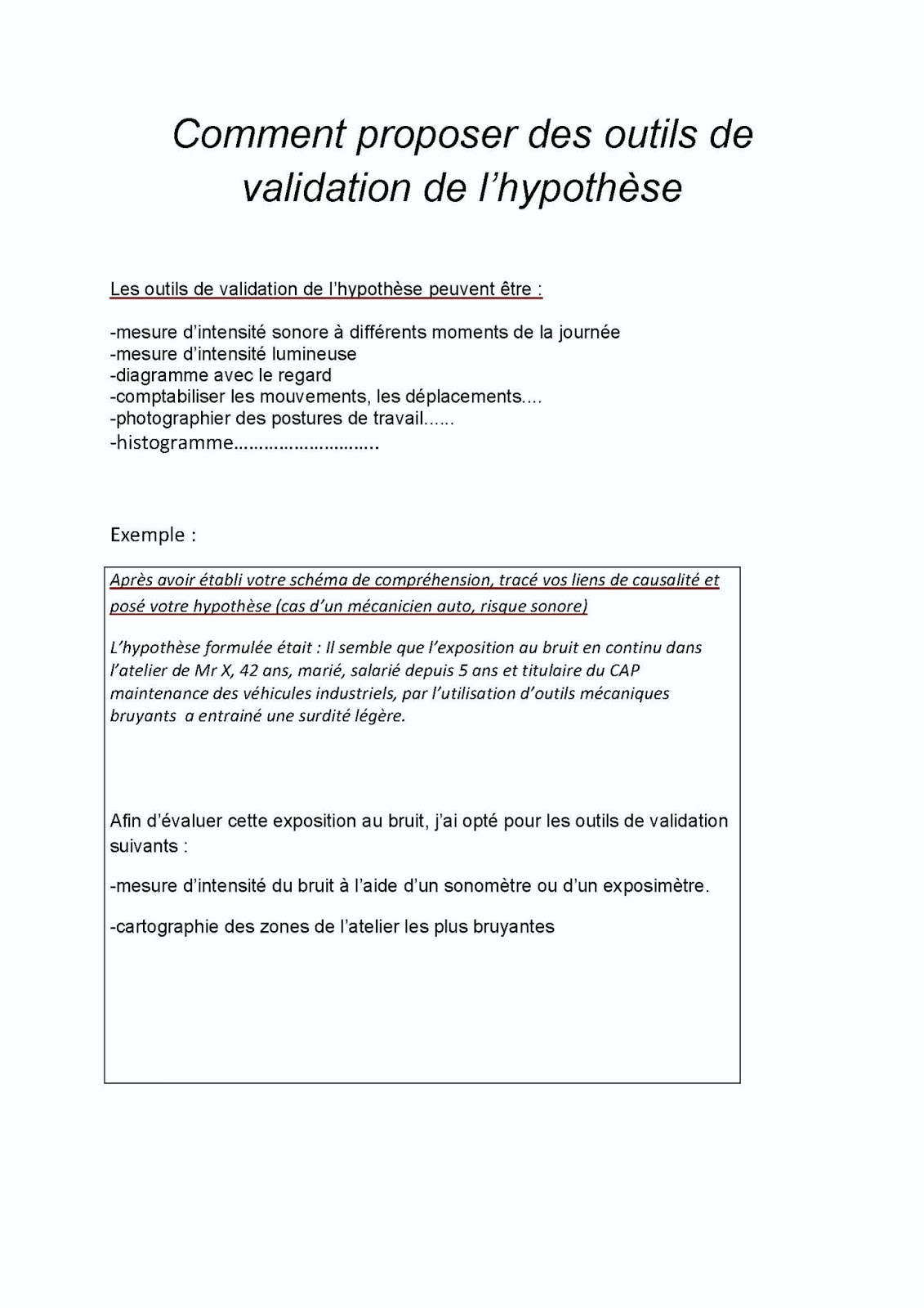 Je rédige.com: Comment valider des hypothèses