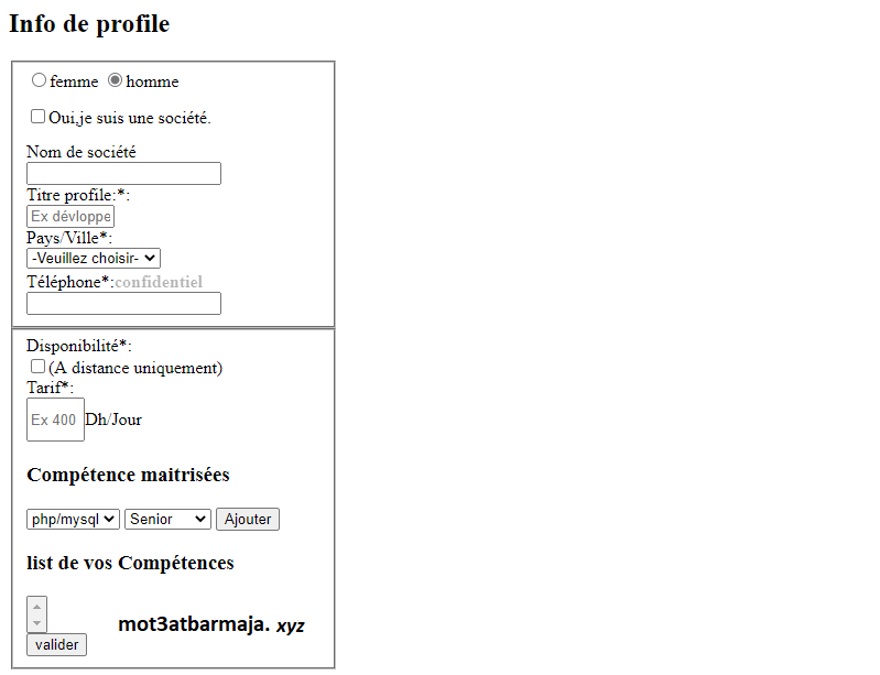 exercice html/css