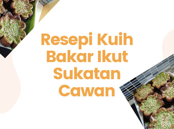 Resepi kuih bakar pandan sukatan cawan