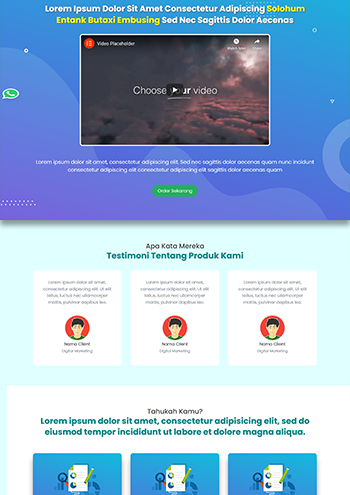 landing page blogspot