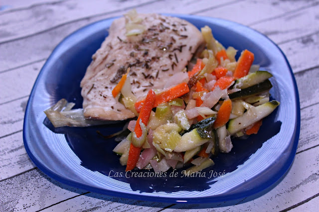 Pechuga De Pavo Con Verduritas