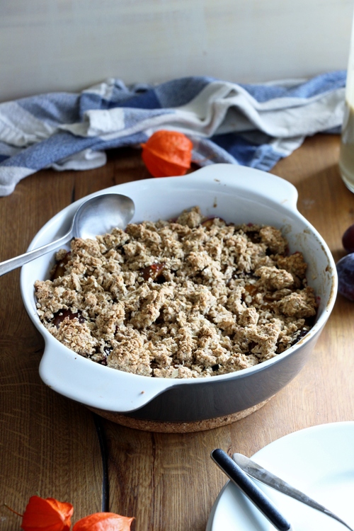 Zwetschgen - Crumble | Eine gesündere Alternative... | Excuse me but...