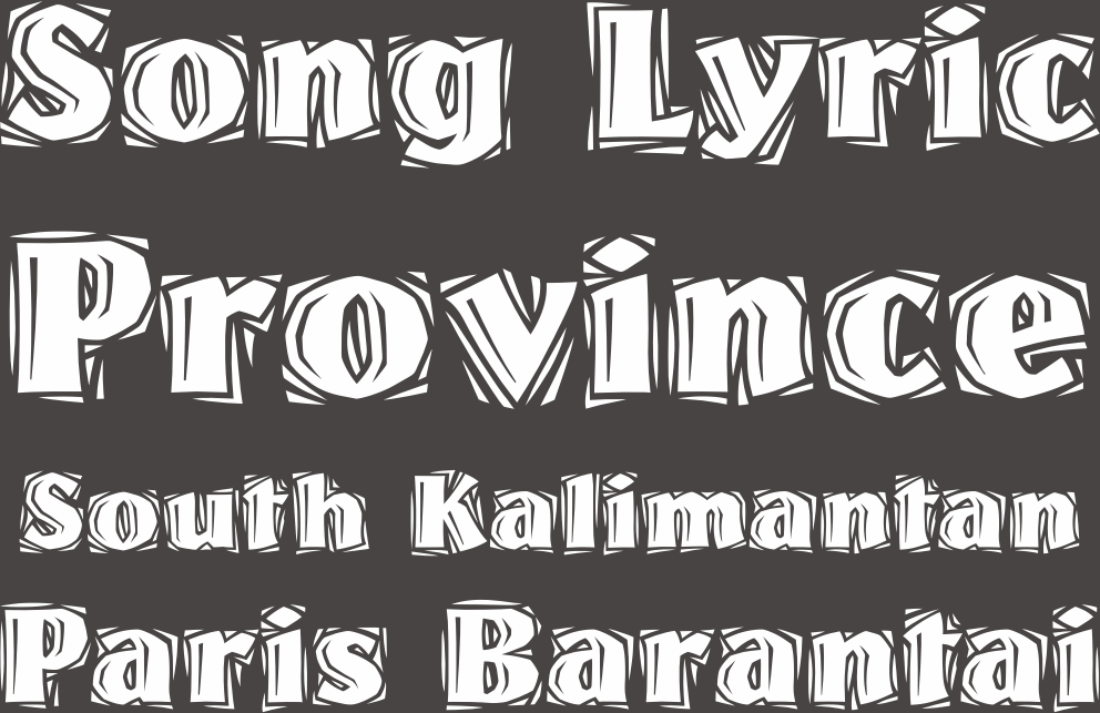 Lirik Lagu Paris Barantai (Kalimantan Selatan) - Song Lyric Paris