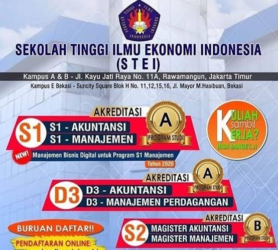 Biaya Kuliah Sekolah Tinggi Ilmu Ekonomi Bisnis Indonesia