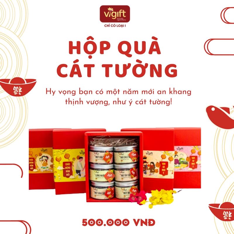 [Ngọt] ViGift Hộp Quà ViGift 6 Cát Tường