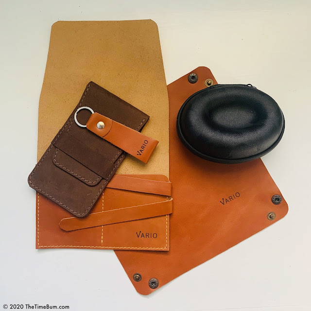 Vario watch case, watch roll, watch pouch, key fob, valet 