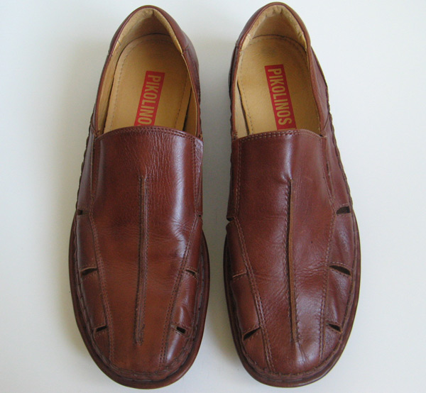 PIKOLINOS BROWN LEATHER LOAFERS MENS SIZE 43 SIZE 9