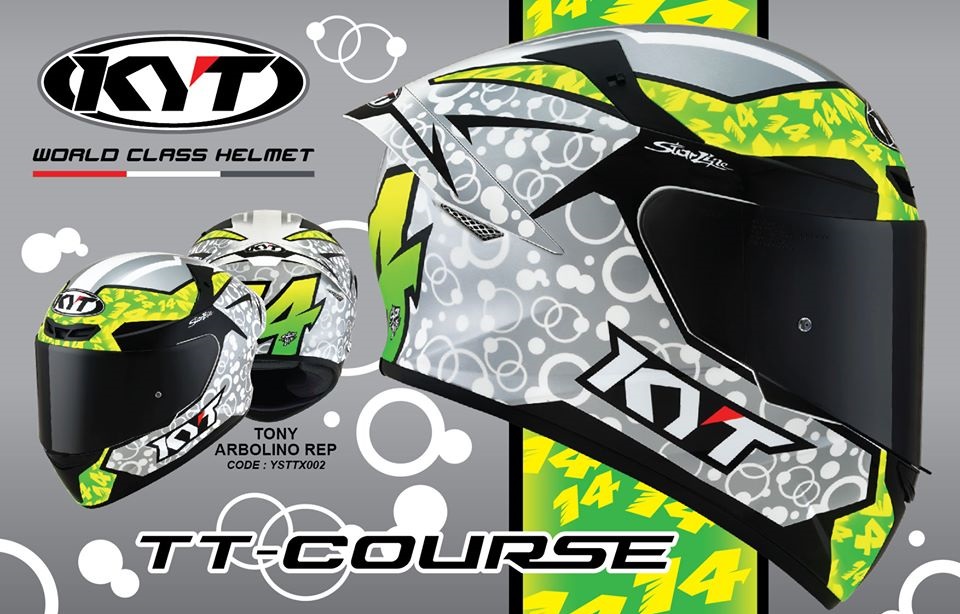 Motif Baru : KYT TT Course Replika Tony Arbolino 2020 Motif Baru : KYT TT Course Replika Tony Arbolino 2020