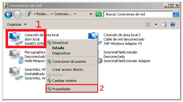 Inconsciente fuerte mecanismo Pantallazos.es: Windows: Configurar dos direcciones IP a una misma tarjeta  de red.