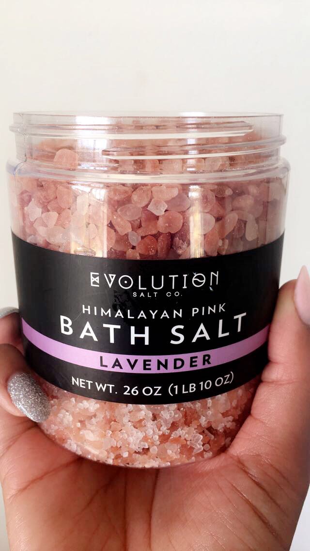 Evolution Salt Co.'s Himalayan Pink Sea Salts + Lavender The Glam Agent