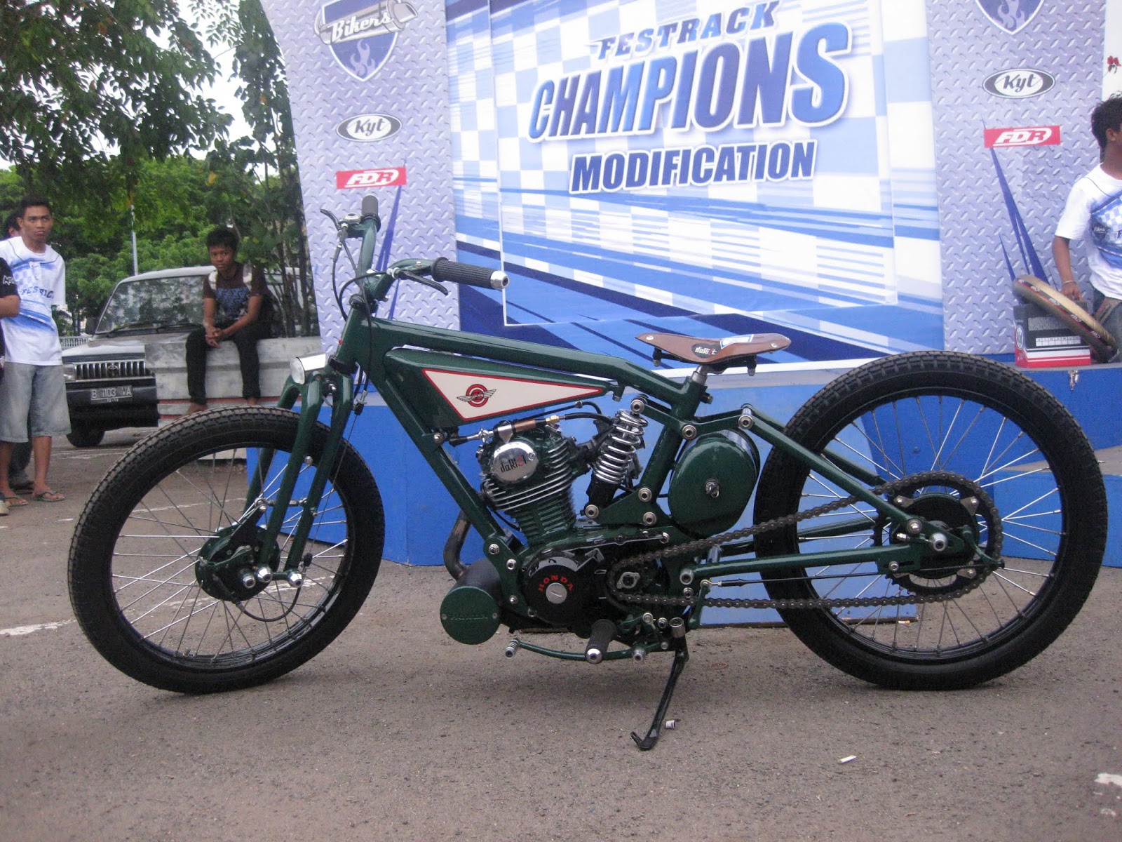 Modifikasi Motor Bebek Jadi Sepeda