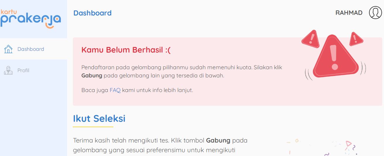Sudah 3 Kali Daftar Kartu Prakerja Masih Tidak Lolos Kirim Surat Pernyataan Ini Melalui E Mail Ke Kepesertaan Prakerja Go Id Cutbang Rahmat