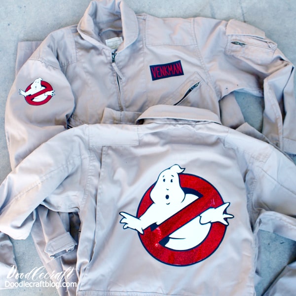 Ghostbuster Costumes Made with Cricut!