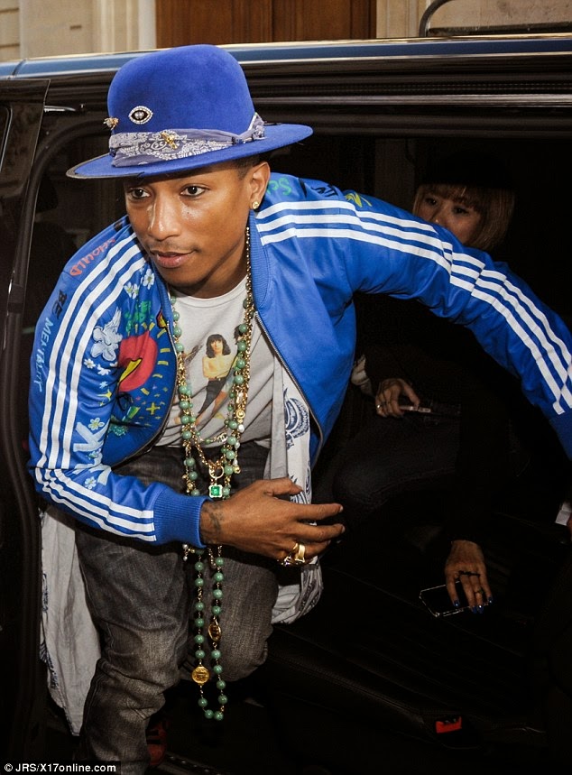 Pharrel Williams Rocks eye liner in new look
