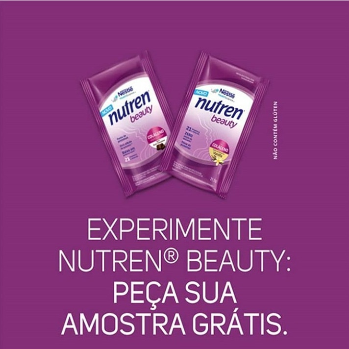 Peça Já a sua Amostra Grátis - Nutren Beauty - Amostra Grátis