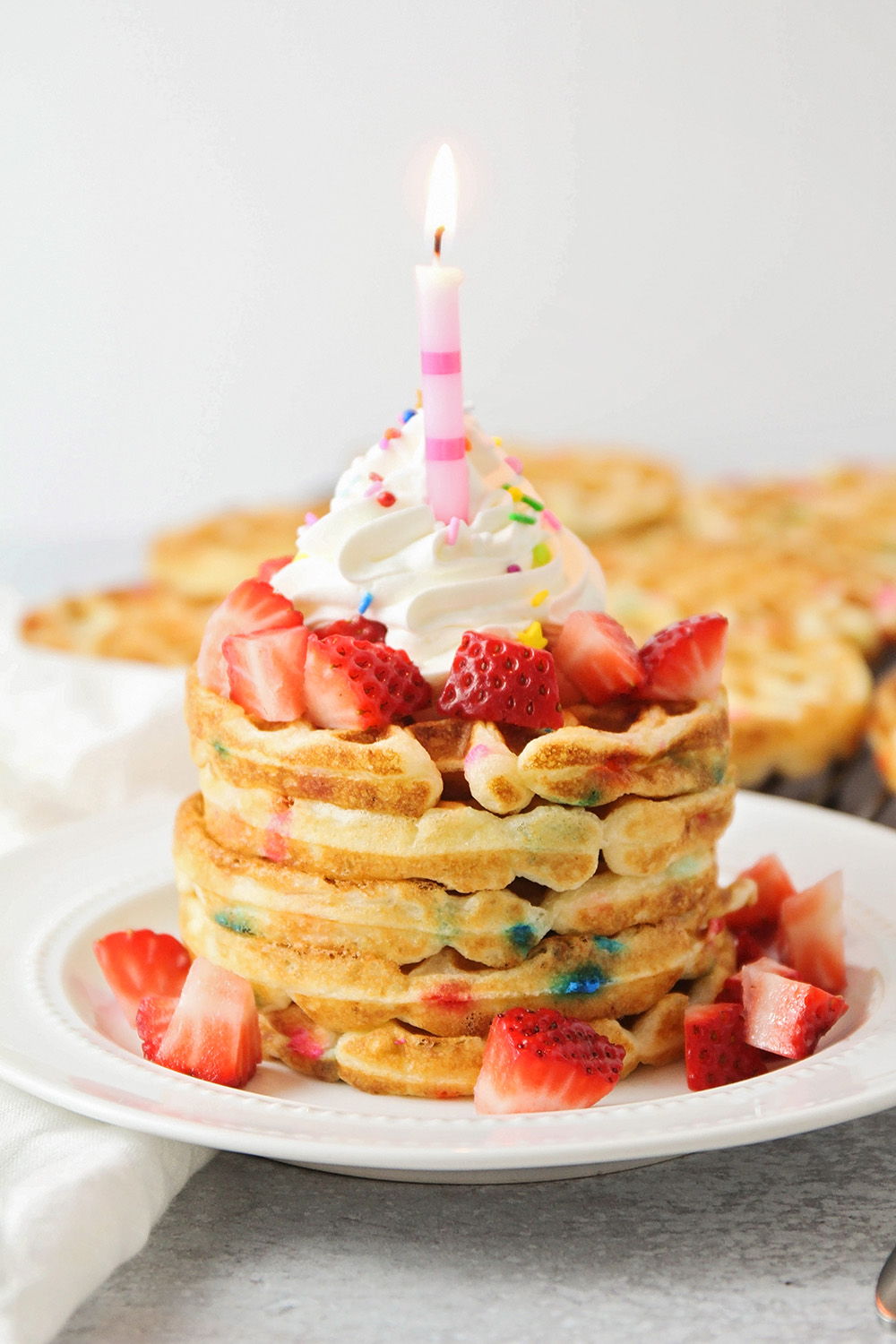 Birthday Cake Waffles