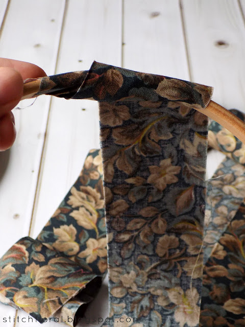 DIY embroidery hoop binding tutorial: easy, no glue method