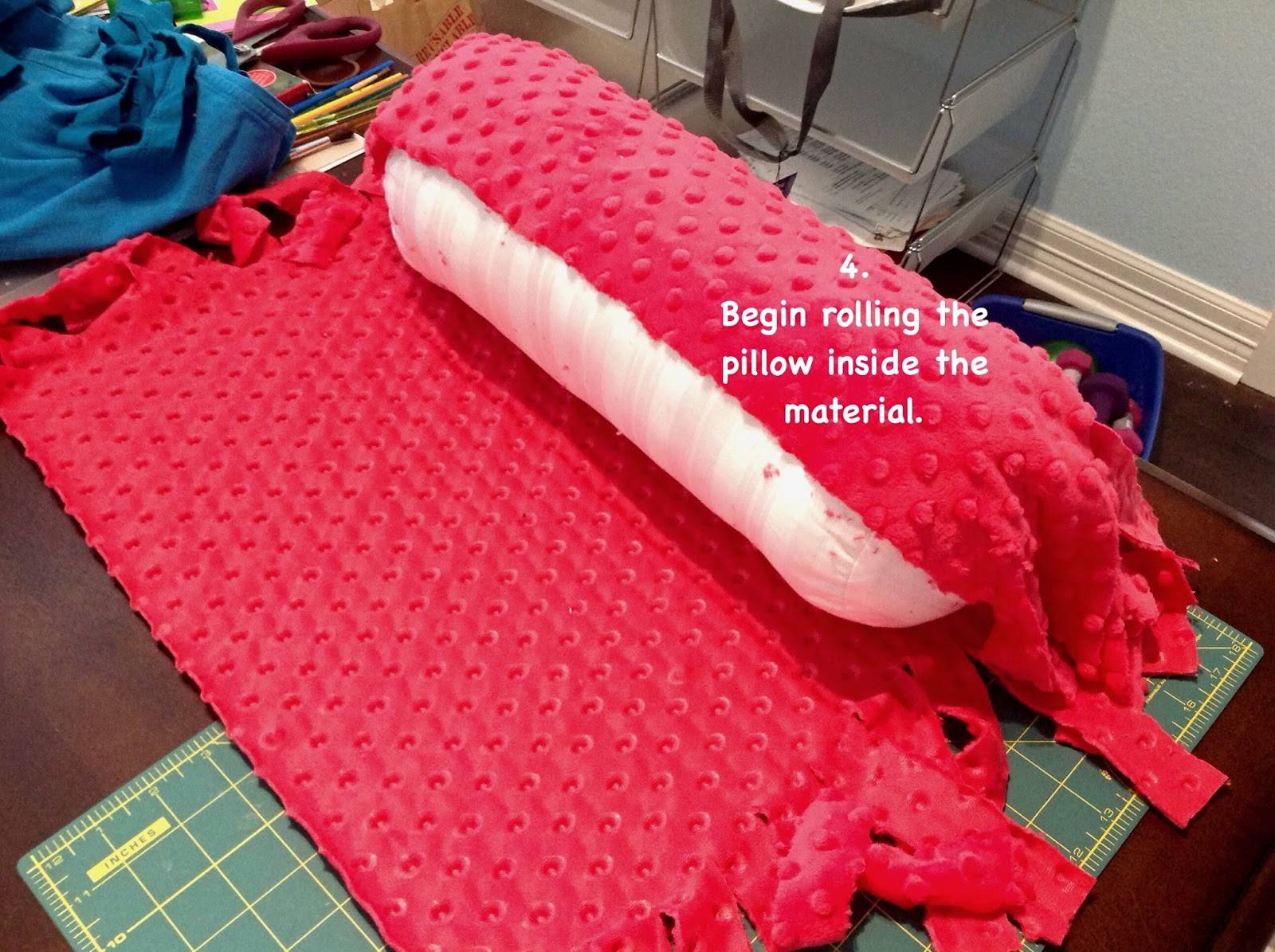 Mrs. Liddiard's Perch The No Sew Bolster Pillow Cover