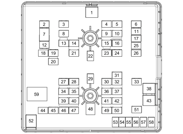 Fuse Box: 2019 - 2020 Ford Transit Fuse Box Diagram