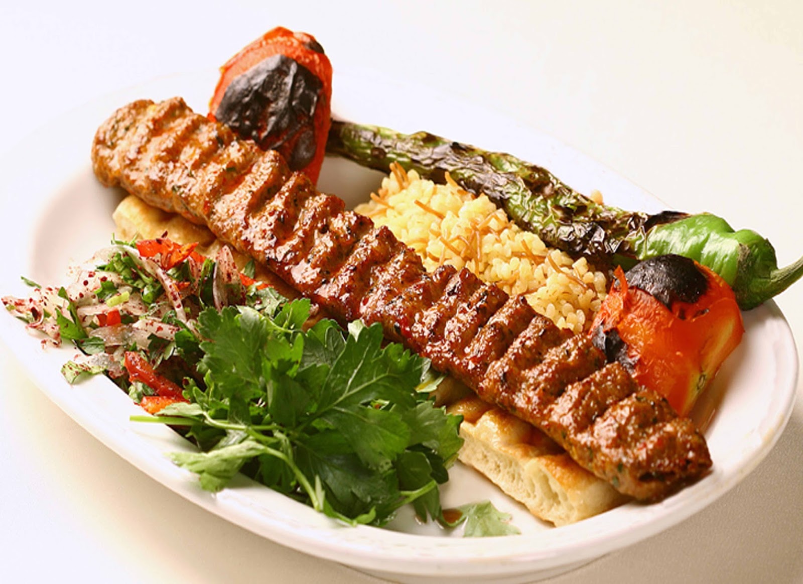 Adana kebabs