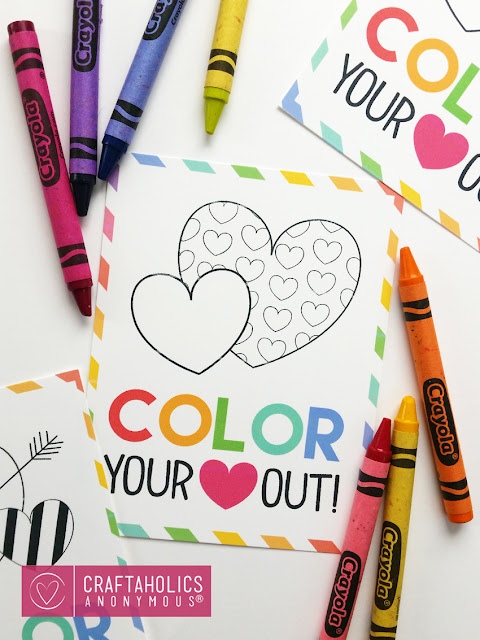 Color Your Heart Out Printable