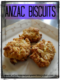 biscuits anzac