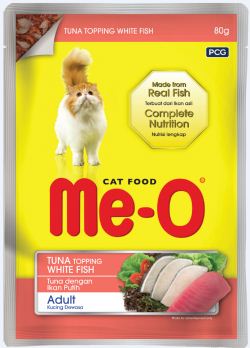 Seepet Animal Care: Me-O Pouch (Tuna Topping White Fish)