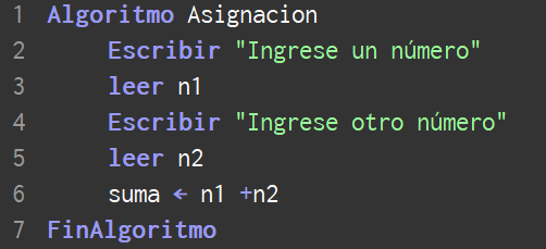 En qué consiste la asignación de una variable