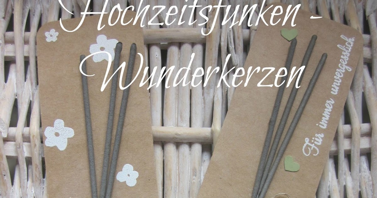 stampin with fanny Wunderkerzen Hochzeitsfunken Platzkärtchen für