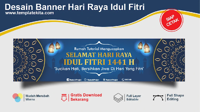 Download Spanduk Idul Fitri 1441 2020 CDR Gratis Download Spanduk Idul Fitri 1441 2020 CDR Gratis
